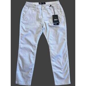 Publish Pants Women Size 27 Light Grey Cotton Straight Leg Mid Rise Relaxed